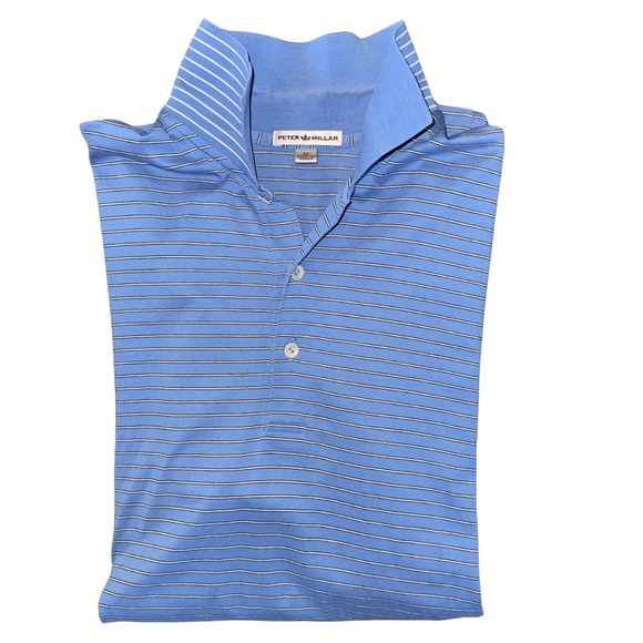 Peter Millar Striped Collar Polo Shirt - Picture 15 of 15